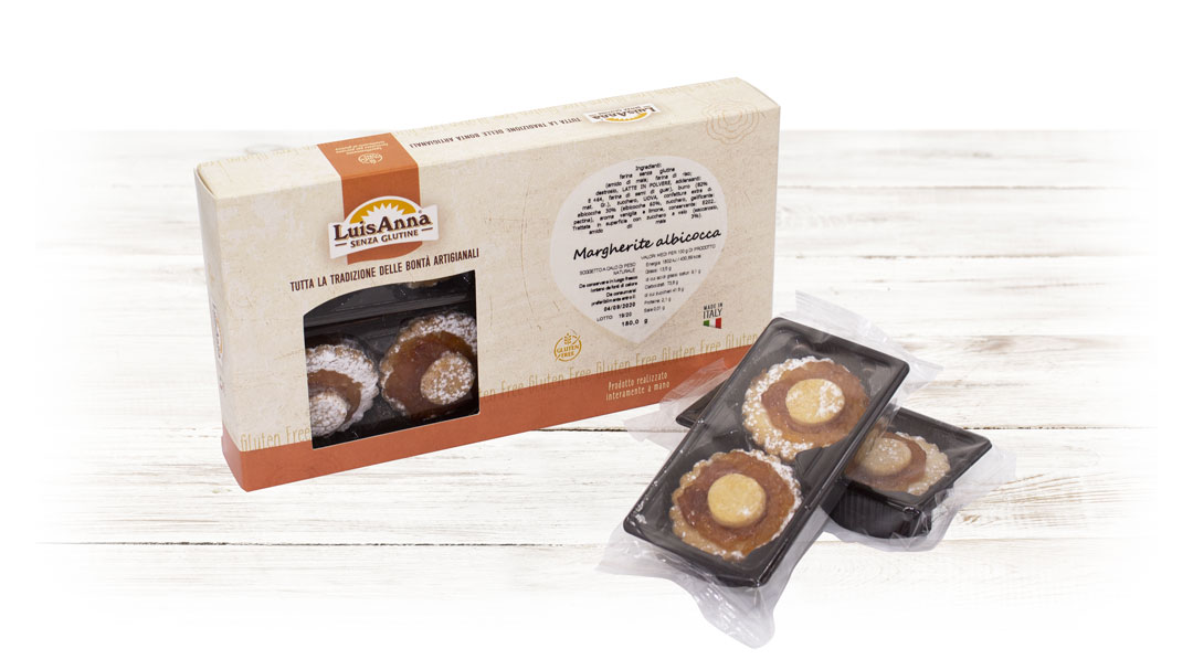 Margherite all'albicocca senza glutine LuisAnna gluten free Margherite all'albicocca senza glutine LuisAnna gluten free