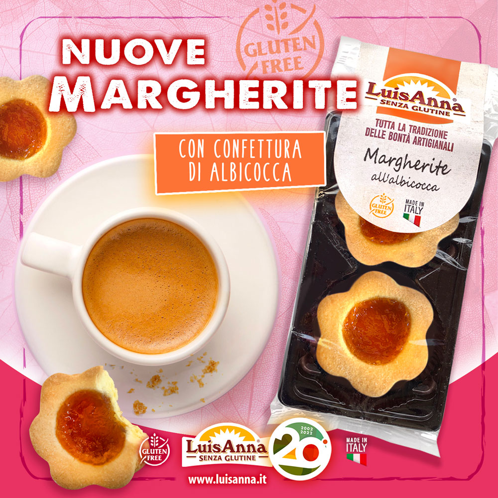 Margherite all'albicocca senza glutine LuisAnna gluten free