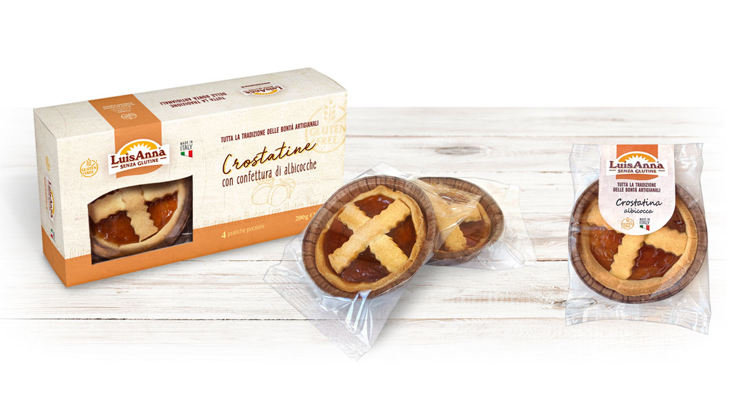 Crostatina gusto albicocca senza glutine LuisAnna gluten free