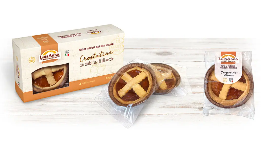 Crostatina gusto albicocca senza glutine LuisAnna gluten free