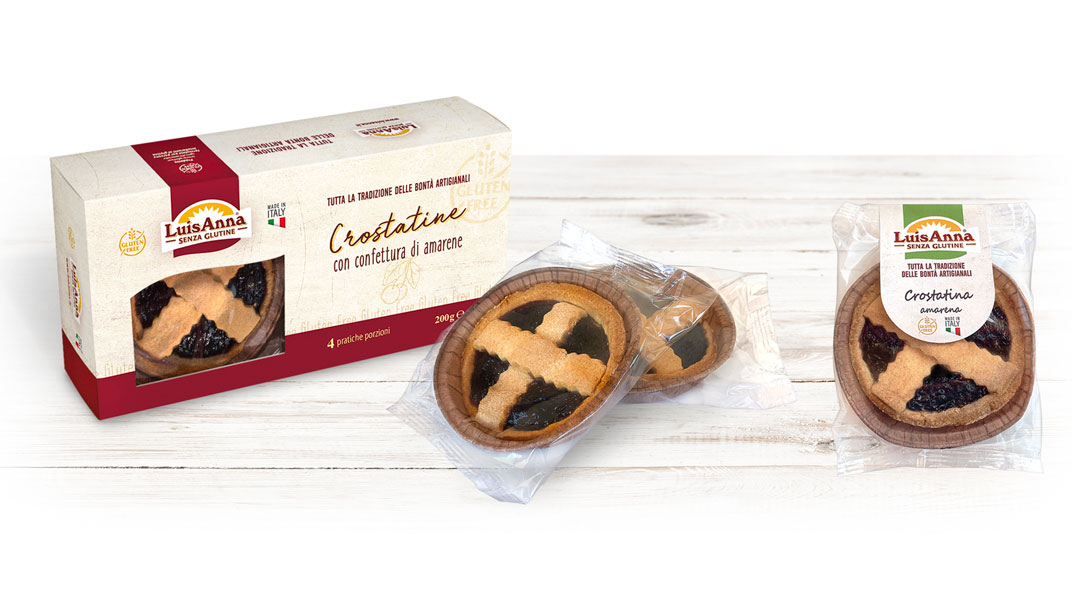 Crostatina gusto amarene senza glutine LuisAnna gluten free