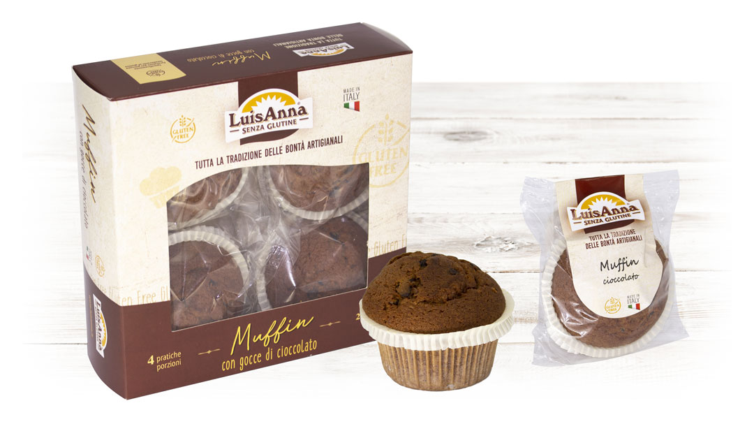 Muffin cioccolato senza glutine LuisAnna gluten free