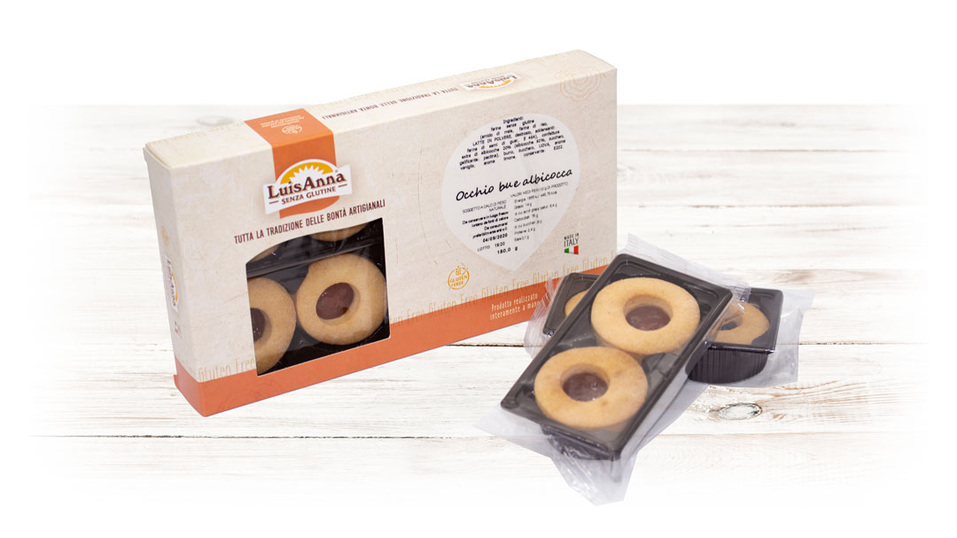 Occhio di bue albicocca senza glutine LuisAnna gluten free