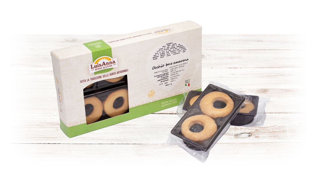 Occhio di bue amarena senza glutine LuisAnna gluten free Occhio di bue amarena senza glutine LuisAnna gluten free