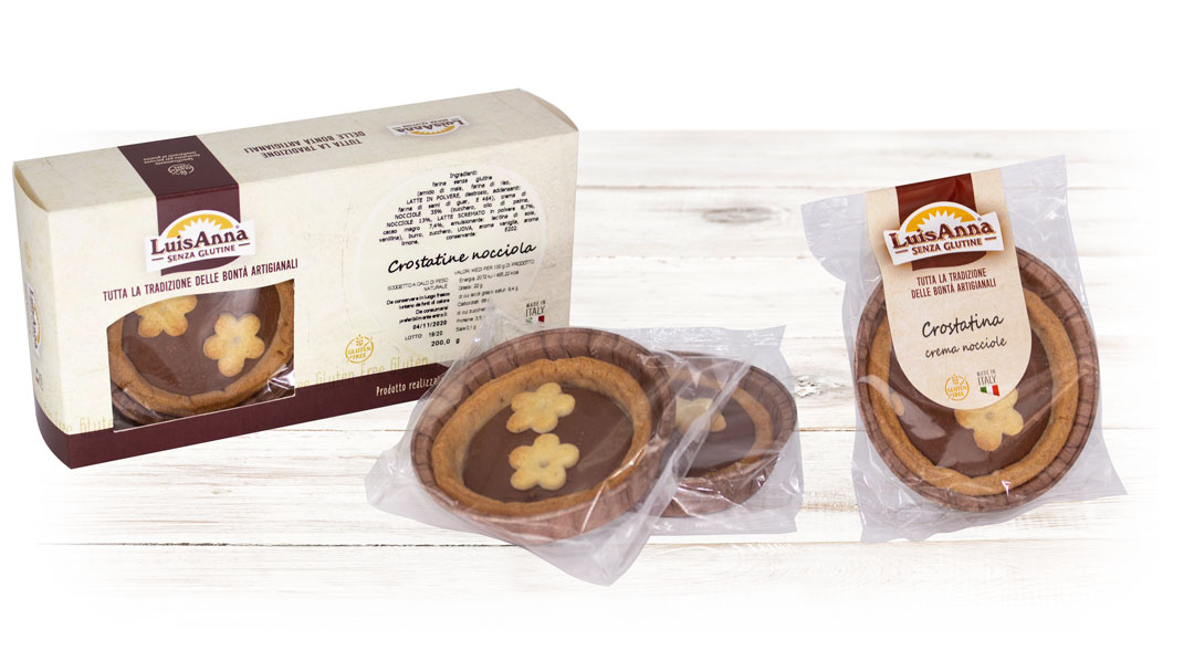 Crostatina Crema di nocciole senza glutine LuisAnna gluten free Crostatina Crema di nocciole senza glutine LuisAnna gluten free