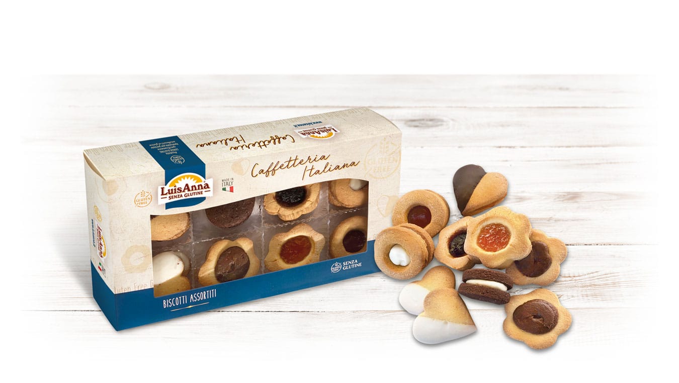 Caffeteria italiana Biscotti assortiti senza glutine LuisAnna gluten free