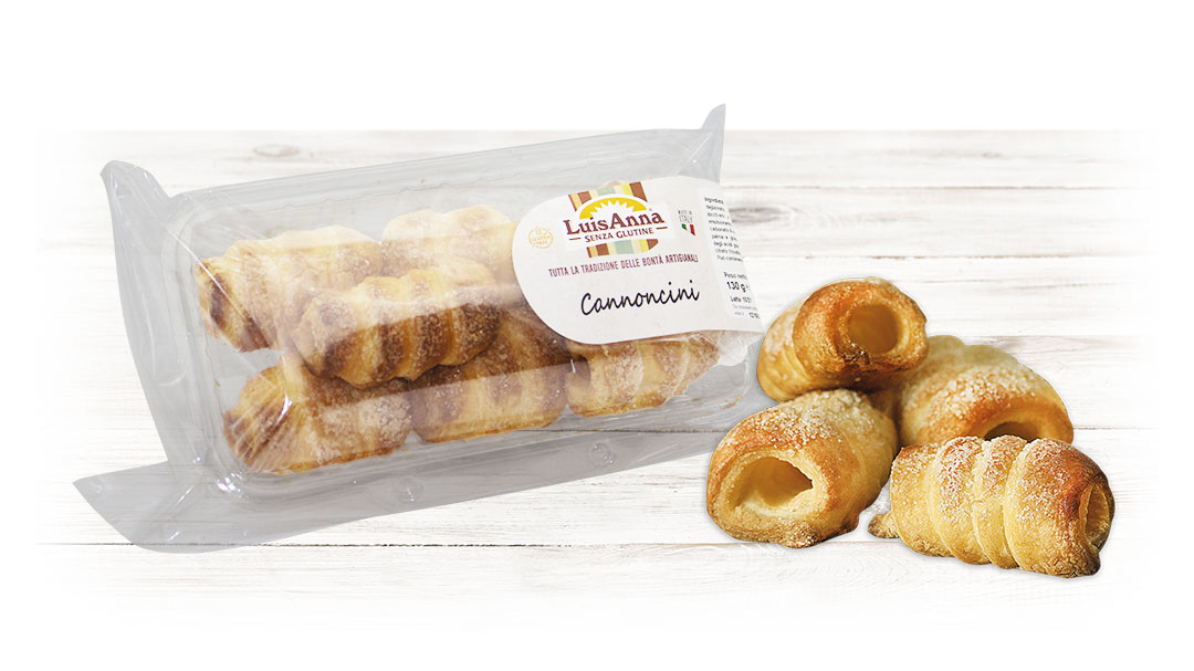 Cannoncini di sfoglia senza glutine LuisAnna gluten free