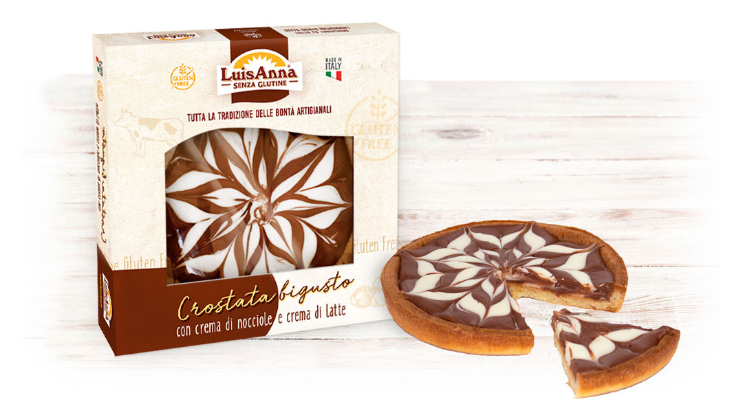 Crostata con crema di nocciole senza glutine LuisAnna gluten free