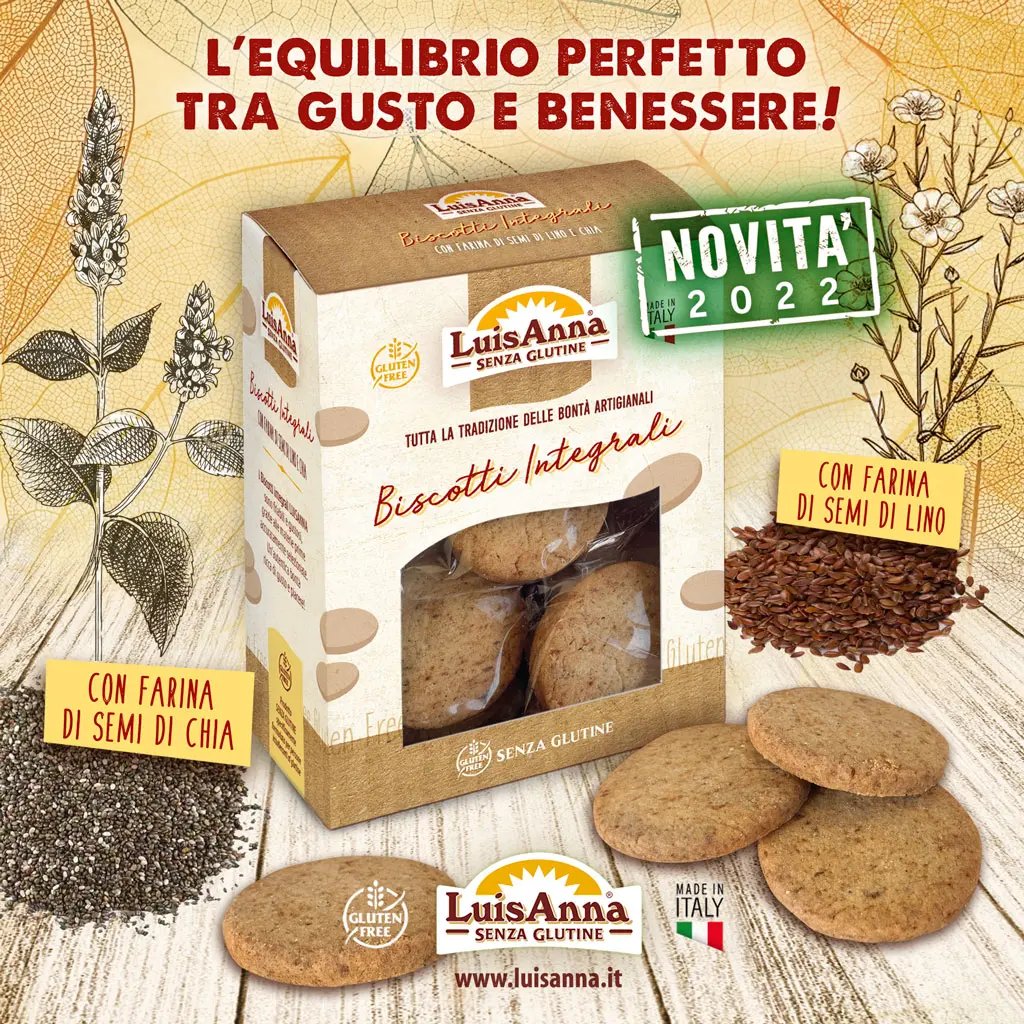 Biscotti integrali senza glutine LuisAnna
