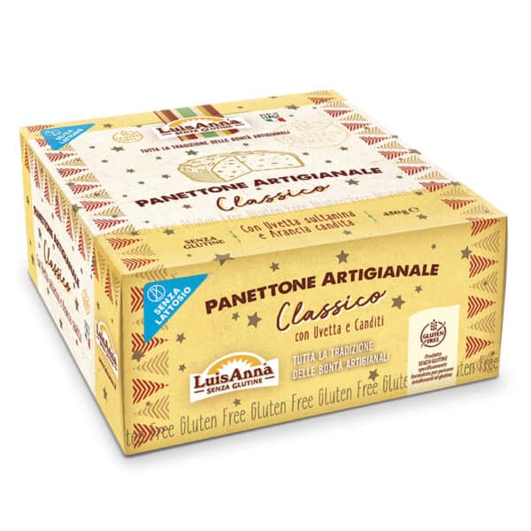 Panettone senza glutine e senza lattosio artigianale al Cioccolato