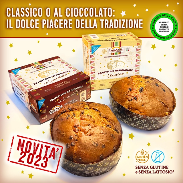 Panettone senza glutine e senza lattosio artigianale LuisAnna
