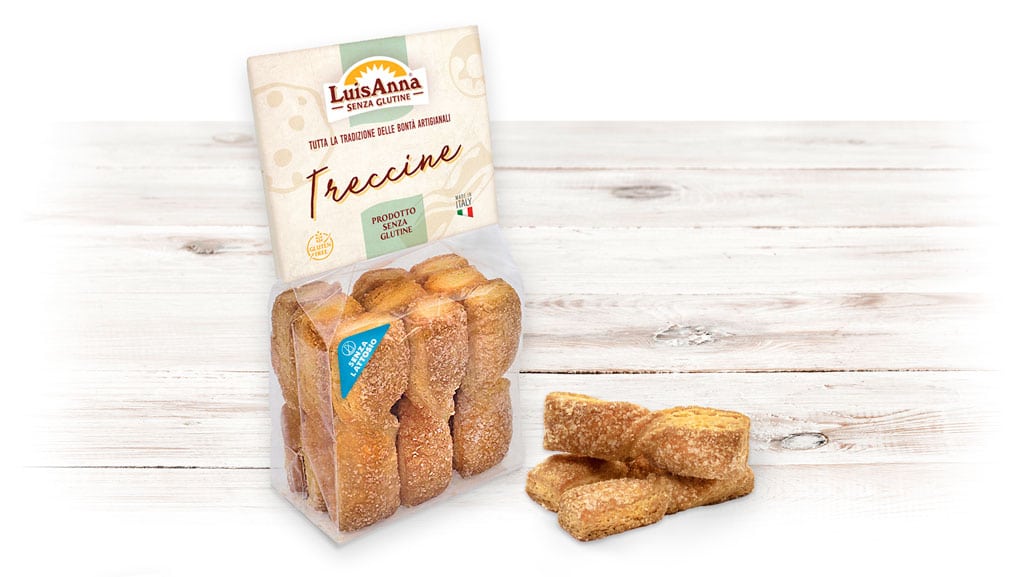 Treccine senza glutine e senza lattosio LuisAnna Gluten Free