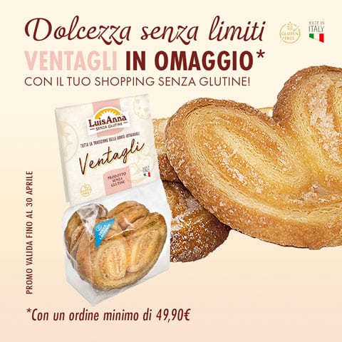 Ventagli senza glutine in omaggio