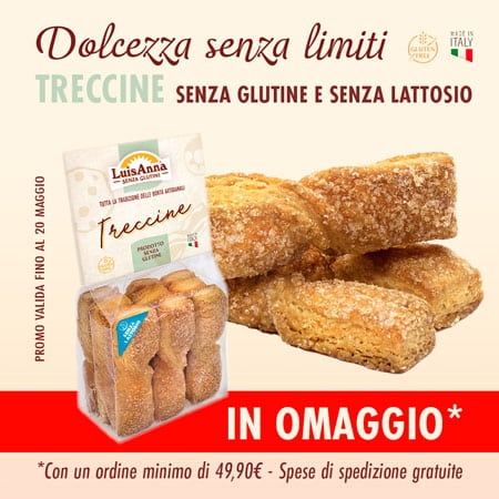 Treccine senza glutine e senza lattosio LuisAnna Gluten Free