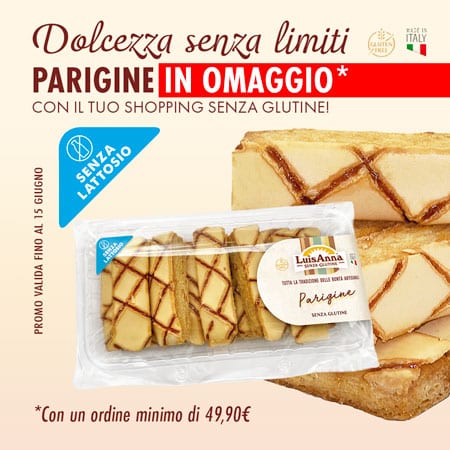 Parigine senza glutine e senza lattosio LuisAnna Gluten Free