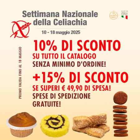 Super sconto settimana della celiachia